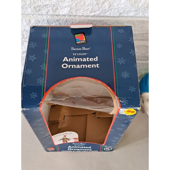 Vintage Disney Goofy Santas Best Animated Ornament With Box & Instructions - Picture 6 of 11